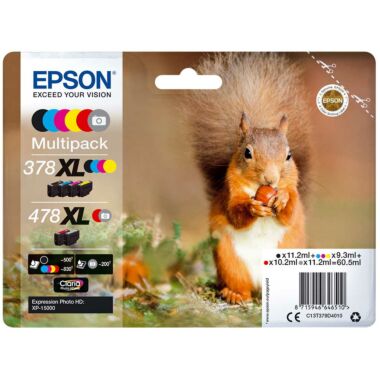 Epson Multipack 6-colours 378XL / 478XL Claria Photo HD Ink 
