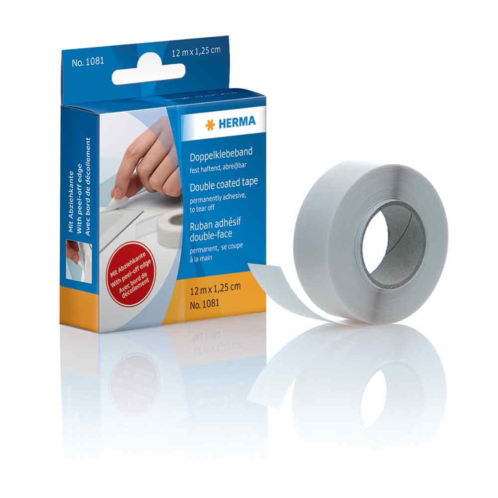 Herma DOUBLE-SIDED TAPE, PERMANENT, 12M