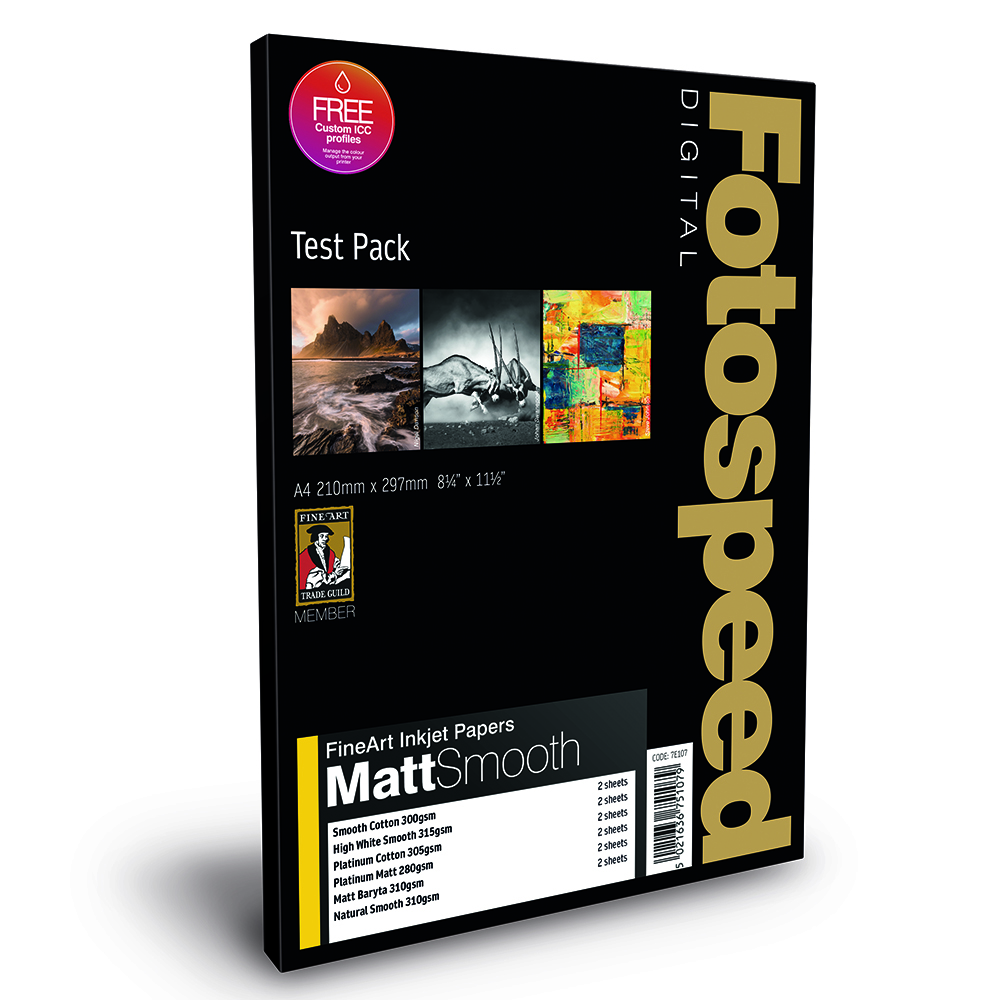 Fotospeed Fine Art Matt Smooth A4 Test Pack