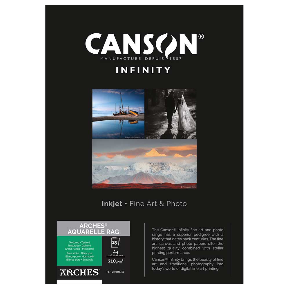 Canson Infinity ARCHES Aquarelle Rag 310gsm - Matte