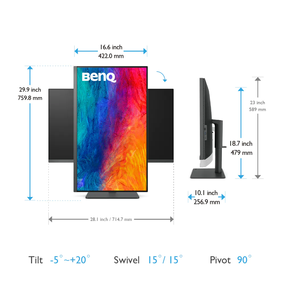 -美品-BenQ PD3205U 32インチ デザイナーモニター PD3205U｜32-inch 4K UHD sRGB HDR10 USB Type-C Designer
