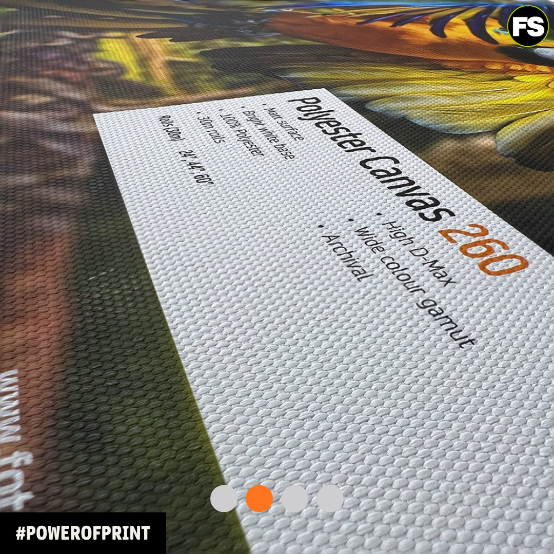 Polyester Matt Canvas 260 surface detail