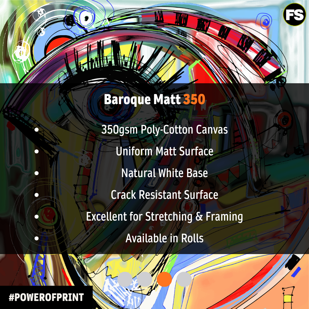 Baroque Canvas 350 roll