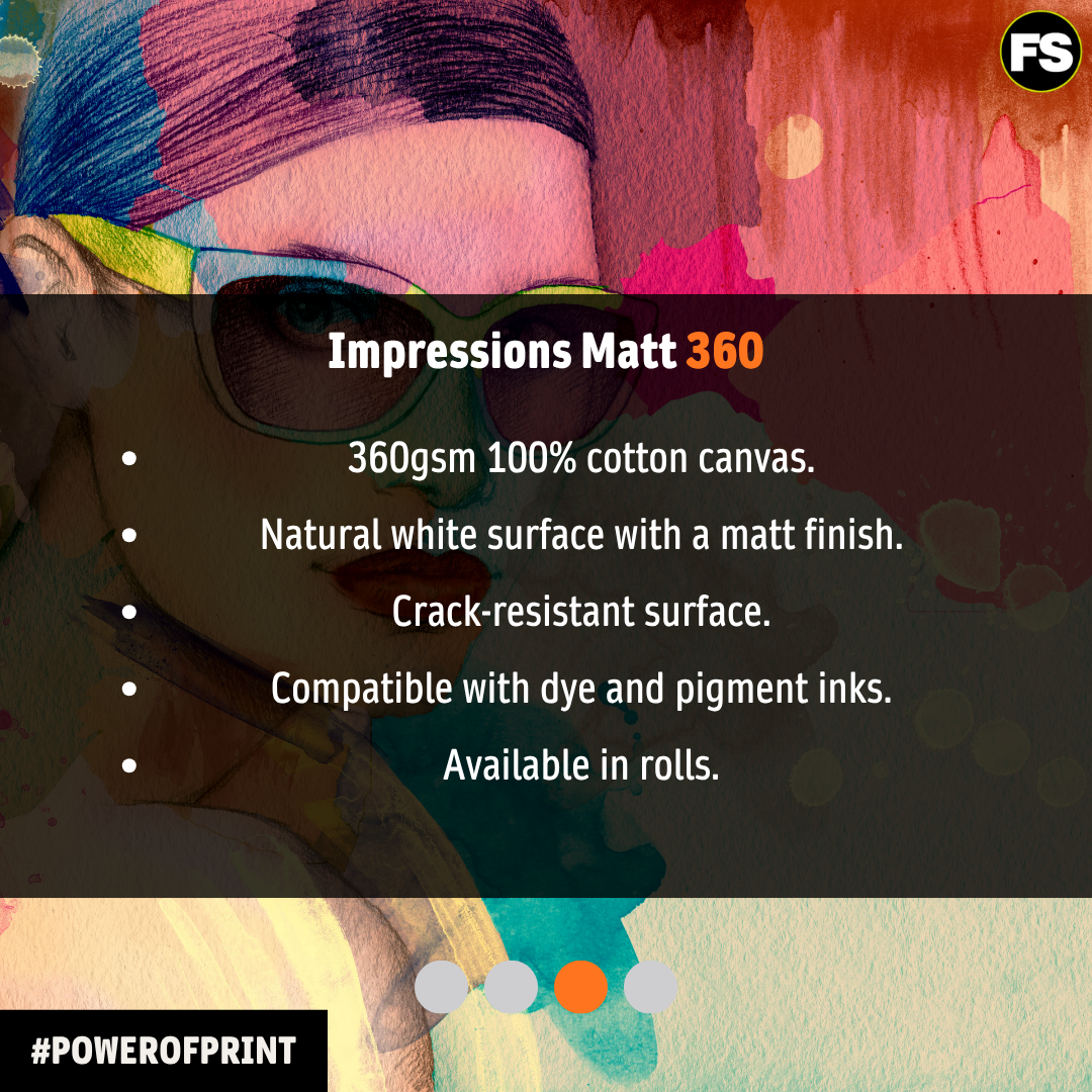 Impressions Canvas roll