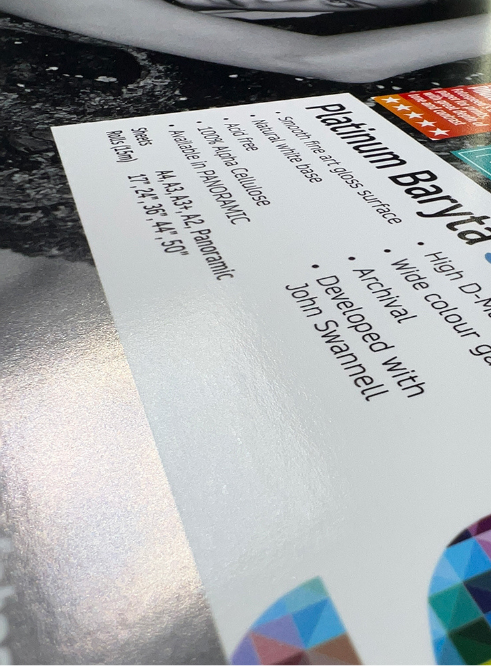 Platinum Baryta 300 paper
